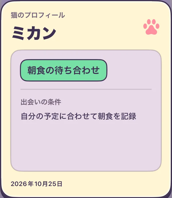 KittyYard の猫のコレクションカード